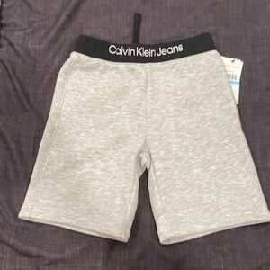 Calvin Klein size 5 kid sweat shorts -  NEW WITH TAGS